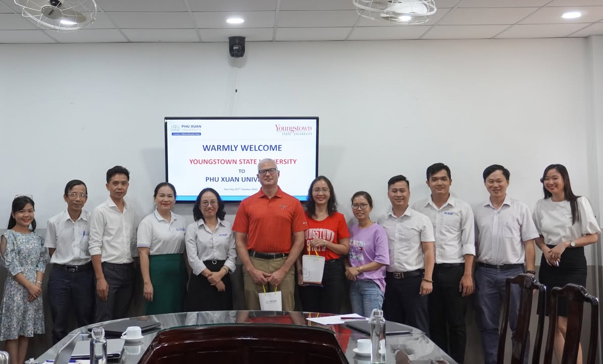 Cơ hội trở thành sinh viên toàn cầu – Trường Đại học Phú Xuân thảo luận hợp tác với Youngstown State University, Ohio (Mỹ)